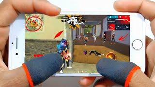 Iphone 6s Free Fire Gameplay ️Settings Free Fire max HUD+DPI+ MACRO 1 gb ram