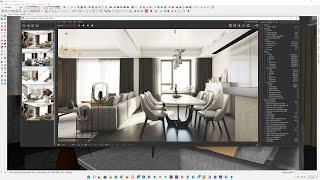 Interior Rendering Settings in Sketchup & Vray Next Tutorial #041 Full Lighting & Render Setup