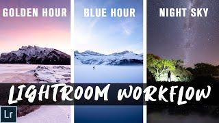 ASTRO, GOLDEN & BLUE HOUR editing process in Adobe Lightroom