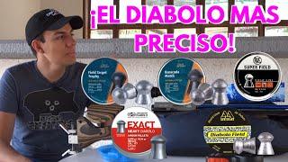 ¿Cuál es el Diabolo Calibre 4.5 mas Preciso? Probando H&N, JSB, RWS y Air Arms! Nuestra nueva tienda