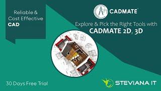 CadMate 2021 2D 3D, CadMate TakeOff and CadMate Mechanical