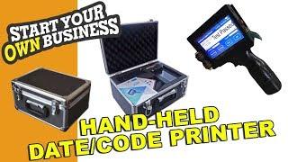 MULTIPURPOSE BATCH CODING AND PRINTING MACHINE - HAND HELD HP inkjet FULL TUTORIAL