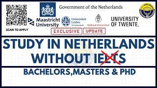 Top 7 Scholarships in Netherlands 2023-2024 | How to Study in Europe without IELTS | No Language Gap