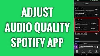 How To Adjust Audio Quality On Spotify App