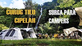 Tempat kemping baru yang mengesankan | Curug Tilu Cipelah Rancabali |#campinglife #kempingkeluarga