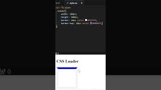 How to create CSS Loader or Spinner? #shorts #css #spinner