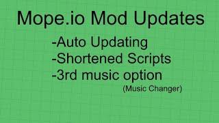 Script updates | Mope.io