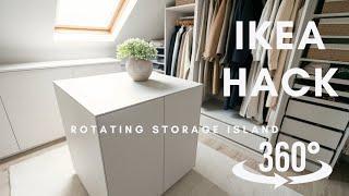 IKEA HACK | Rotating Storage Unit Island