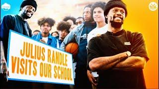 Julius Randle Surprises Kids At Earl Monroe Basketball School!