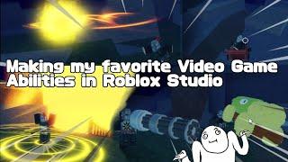 I was bored so I made my favorite Video Game abilities - Roblox Studio