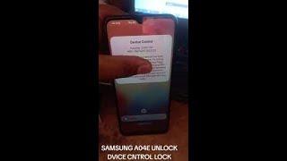 Como desbloquear DEVICE CONTROL no Samsung Galaxy A04E  A042F