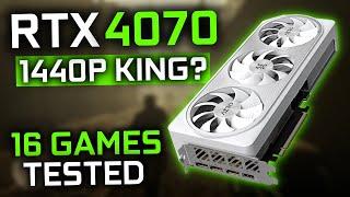 RTX 4070 at the end of 2023! 16 GAMES at 1440p (Frame Generation, Path Tracing)