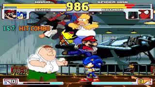 NICK54222 MUGEN: Team Super Mario VS Team Spider-Man