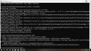 How to install and use virtual environment in Python Windows 10