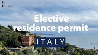 Immigration to Italy - Elective visa and residence permit