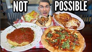 ATTEMPTING AN "IMPOSSIBLE" 10LB ITALIAN FOOD CHALLENGE | Joel Hansen Raw