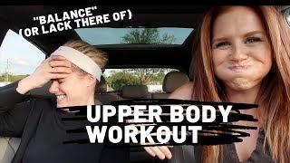 I low key tinkled... BTS photosoot, how I find balance, and my upper body workout!