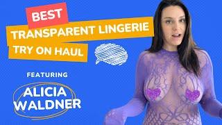 4K BEST TRANSPARENT Shein Lingerie | Try On with Alicia