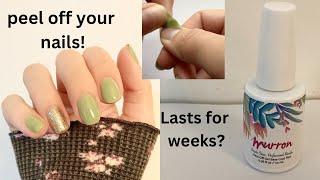 PEEL OFF BASE COAT THAT LASTS AS LONG AS YOU WANT // EASY NAIL REMOVAL TUTORIAL // MURRON GEL BASE