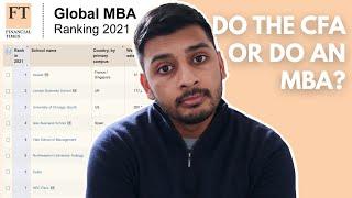 Is CFA better than MBA for finance careers?