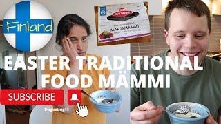 My Indian wife testing Mämmi|| her opinion on Finland traditional cruisin