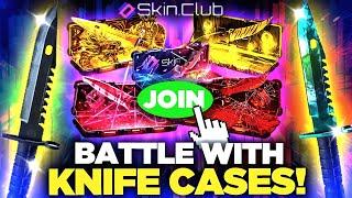 SKINCLUB CRAZY BATTLES WITH ALL KNIFE CASES ?! | SkinClub Promo Code 2024 | SkinClub Case Opening |