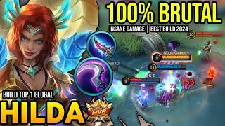 HILDA BEST BUILD 2024 | BUILD TOP GLOBAL HILDA GAMEPLAY | MOBILE LEGENDS