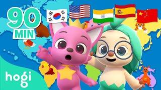 [ALL]  World Tour Series | Animation & Cartoon Compilation | Virtual Tour for kids | Hogi Pinkfong