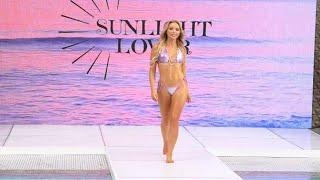 Alison Kay Bowles walking for Sunlight Lover | NEW YORK SWIM WEEK