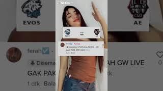 Joget viral Ferah Amelia tiktok evos x ae