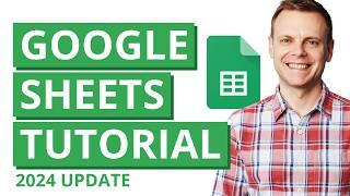 Google Sheets Tutorial for Beginners 2024 – Step-by-Step