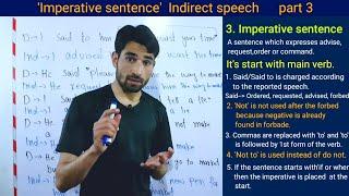 Direct and Indirect speech | imperative sentence Indirect speech rules | Narrations