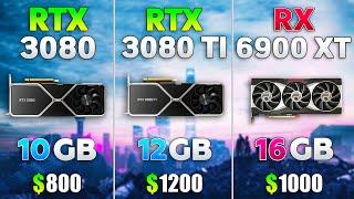 RTX 3080 Ti vs RTX 3080 vs RX 6900 XT - Test in 8 Games