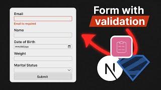 Forms with validation (Next.js + Zod + react-hook-form)