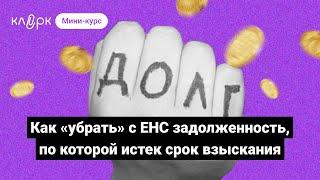 Как «убрать» с ЕНС задолженность, по которой истек срок взыскания