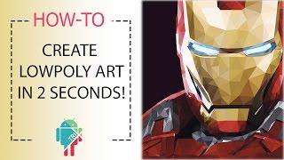 Create Lowpoly Art in 2 Seconds!! | AndroTrix