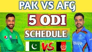 Pakistan vs Afghanistan ODI Series Schedule 2024 | Pakistan vs Afghanistan Series | PAK VS AFG SCHED