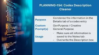 PBN Video 14 PLANNING-153 & 154