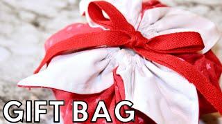 HOW TO SEW A PETAL GIFT BAG (EASY BEGINNER SEWING PROJECT) SEW AN EASY REUSABLE CHRISTMAS GIFT BAG