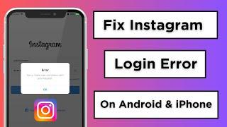 Instagram Sorry There Was A Problem With Your Request / iPhone / 2024