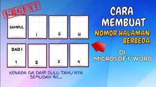 CARA MUDAH MEMBUAT NOMOR HALAMAN DI MICROSOFT WORD | TUTORIAL BARU (Romawi & Angka Biasa)