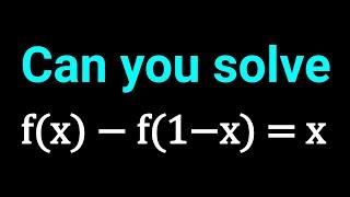 A Nice and Easy Functional Equation