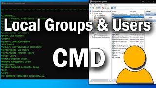 How To Manage Local Groups & Users For Windows From CMD[Command Prompt]
