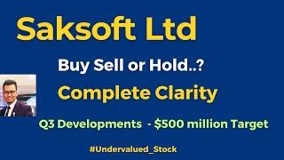 Saksoft Ltd Share Q3 Analysis | Saksoft Ltd Latest News | Saksoft Price Targets #saksoft #bullish