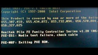 Error pxe-e61 media test failure check cable !SOLUCION DEFINITIVA!