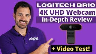 Logitech Brio 4K Webcam Review + Webcam Test!