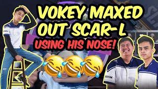 Vokey Gaming Scar-L MAX UP Crate Opening! (USING NOSE TO OPEN CRATE) | PUBG Mobile