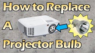 How to replace a Viewsonic projector bulb