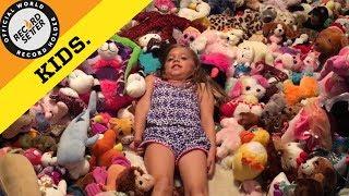 Most Stuffed Animals In A Bedroom (World Record!)