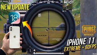 iOS 18 IPHONE 11 PUBG MOBILE LIVIK GAMEPLAY 2024 | IPHONE 11 PUBG FPS TEST 2024